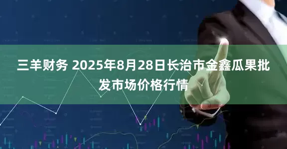三羊财务 2025年8月28日长治市金鑫瓜果批发市场价格行情